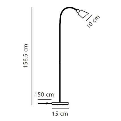Nordlux - Stojací lampa MOLLI 1xE14/25W/230V