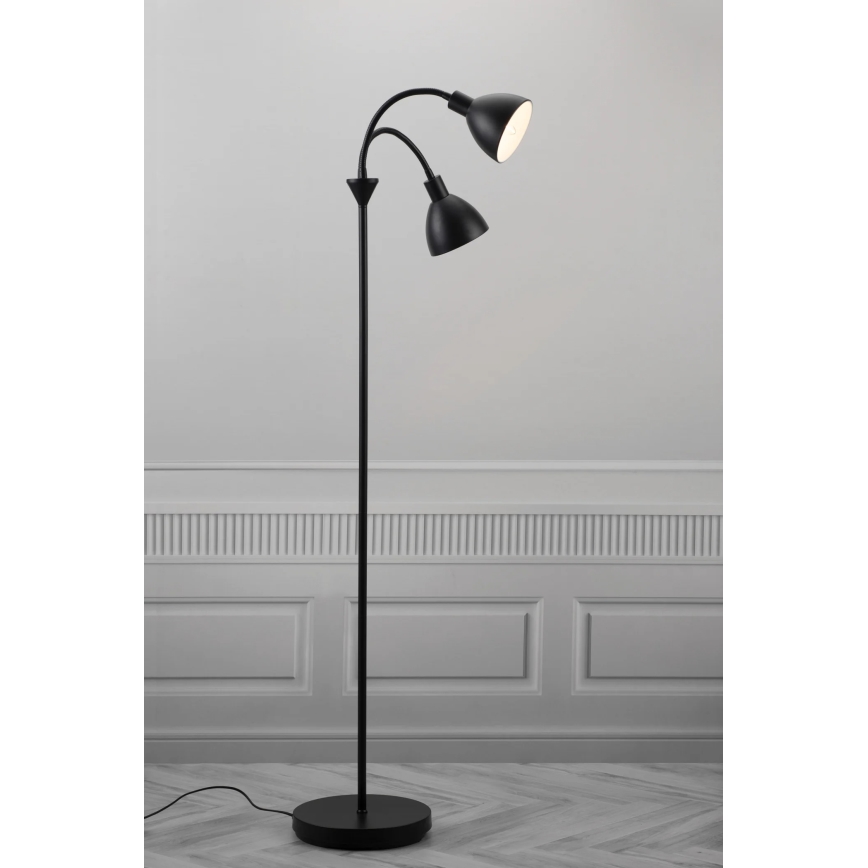 Nordlux - Stojací lampa RAY 2xE14/25W/230V černá