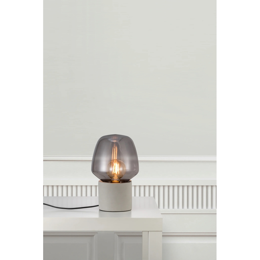 Nordlux - Stolní lampa CHRISTINA 1xE27/25W/230V beton/černá