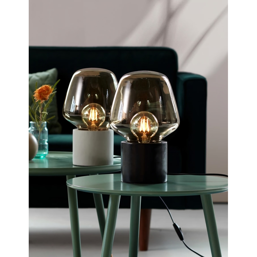 Nordlux - Stolní lampa CHRISTINA 1xE27/25W/230V beton/černá