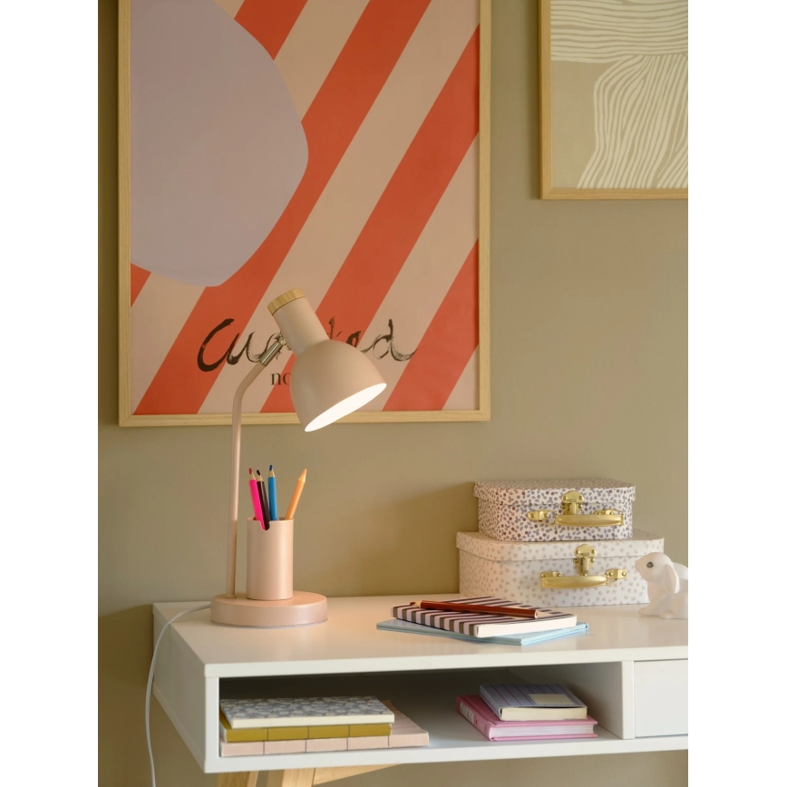Nordlux - Stolní lampa DEVONE 1xE27/15W/230V růžová