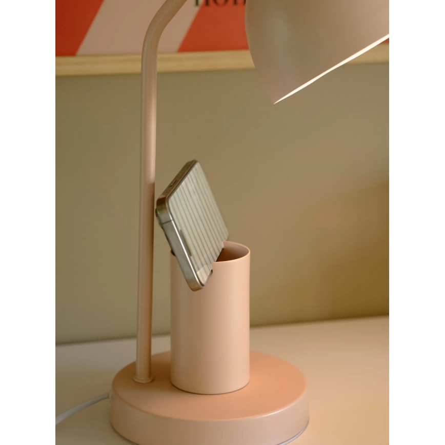 Nordlux - Stolní lampa DEVONE 1xE27/15W/230V růžová