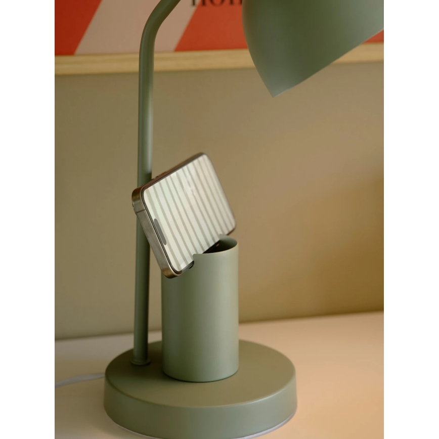 Nordlux - Stolní lampa DEVONE 1xE27/15W/230V zelená
