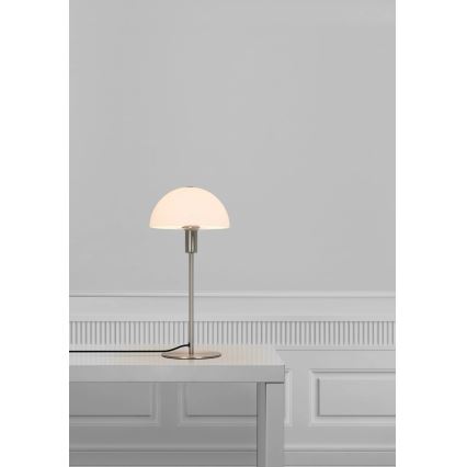 Nordlux - Stolní lampa ELLEN 1xE14/40W/230V matný chrom/bílá
