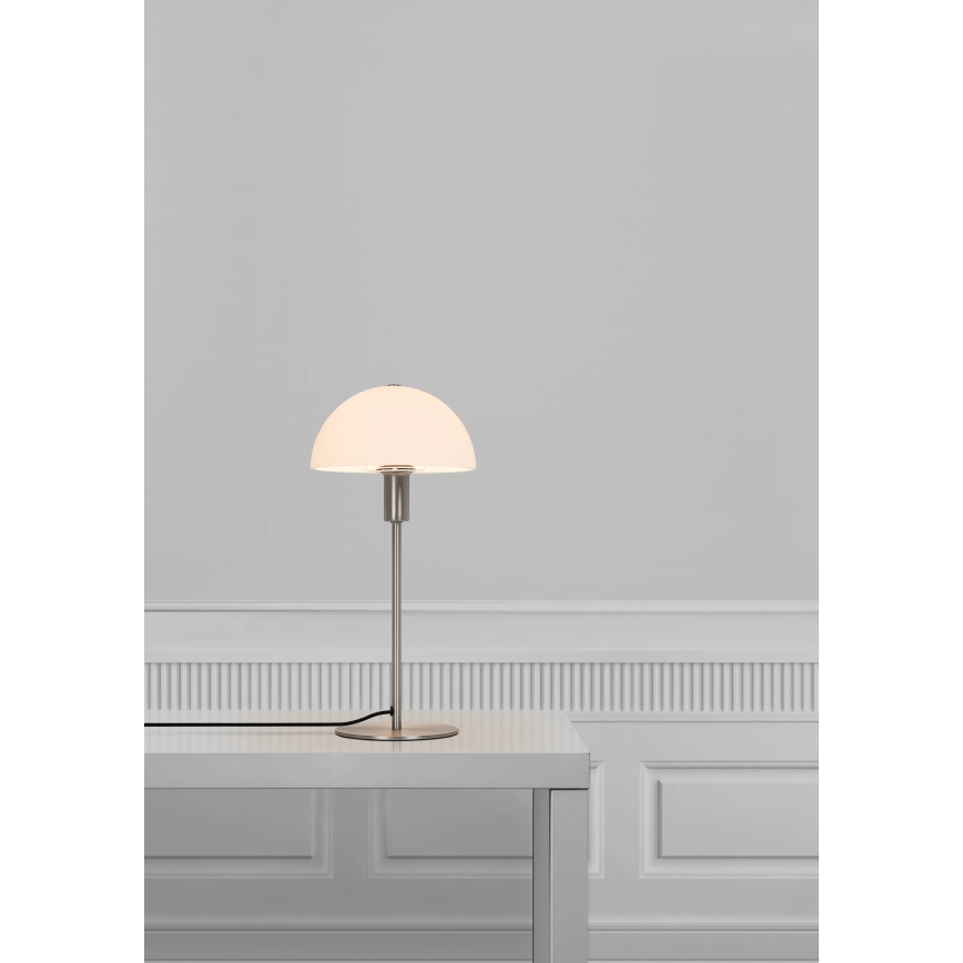 Nordlux - Stolní lampa ELLEN 1xE14/40W/230V matný chrom/bílá