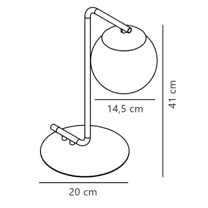 Nordlux - Stolní lampa GRANT 1xE14/40W/230V černá