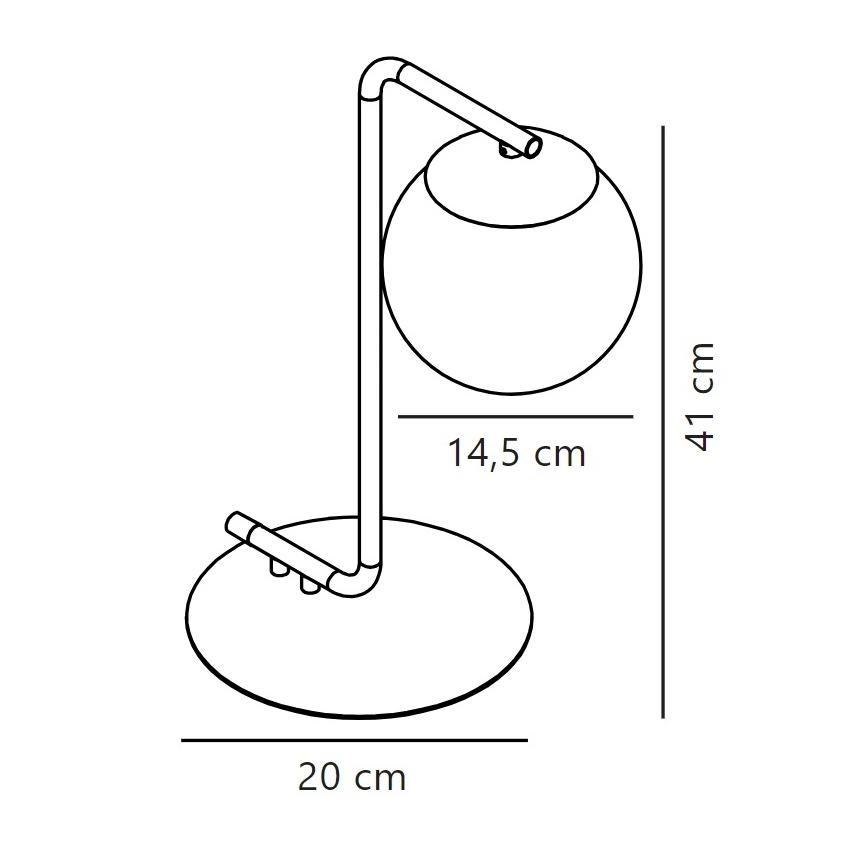 Nordlux - Stolní lampa GRANT 1xE14/40W/230V černá