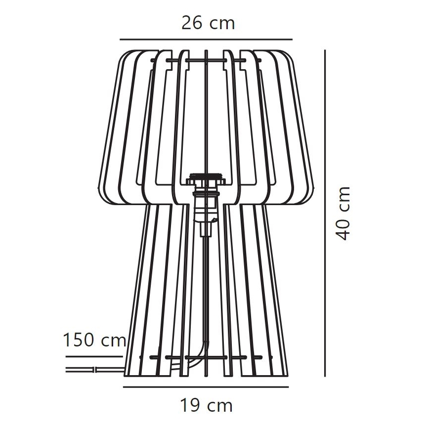 Nordlux - Stolní lampa GROA 1xE27/40W/230V