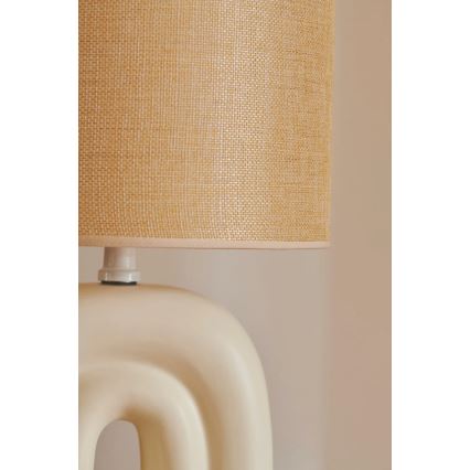 Nordlux - Stolní lampa HAZE 1xE27/40W/230V béžová