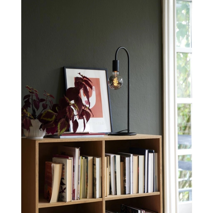 Nordlux - Stolní lampa PACO 1xE27/25W/230V černá