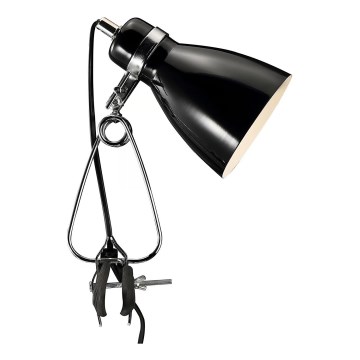 Nordlux - Stolní lampa s klipem CYCLONE 1xE14/15W/230V černá