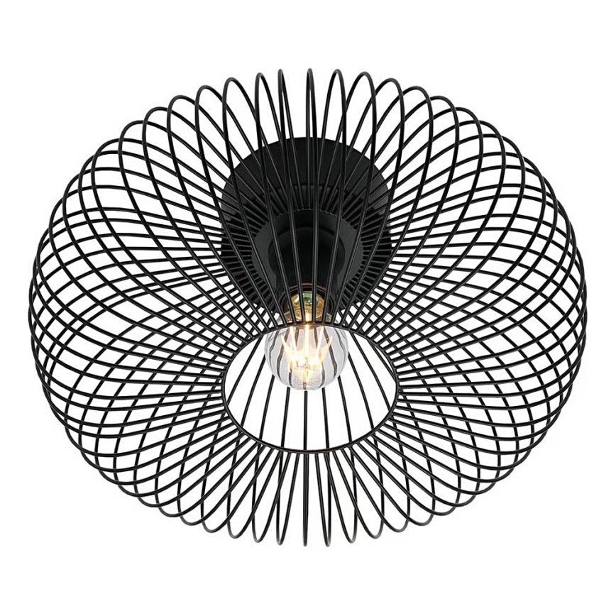 Nordlux - Stropní svítidlo BERONI 1xE27/60W/230V pr. 40,3 cm černá
