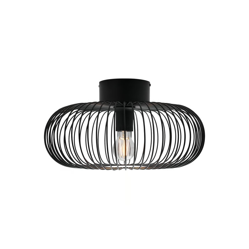 Nordlux - Stropní svítidlo BERONI 1xE27/60W/230V pr. 40,3 cm černá