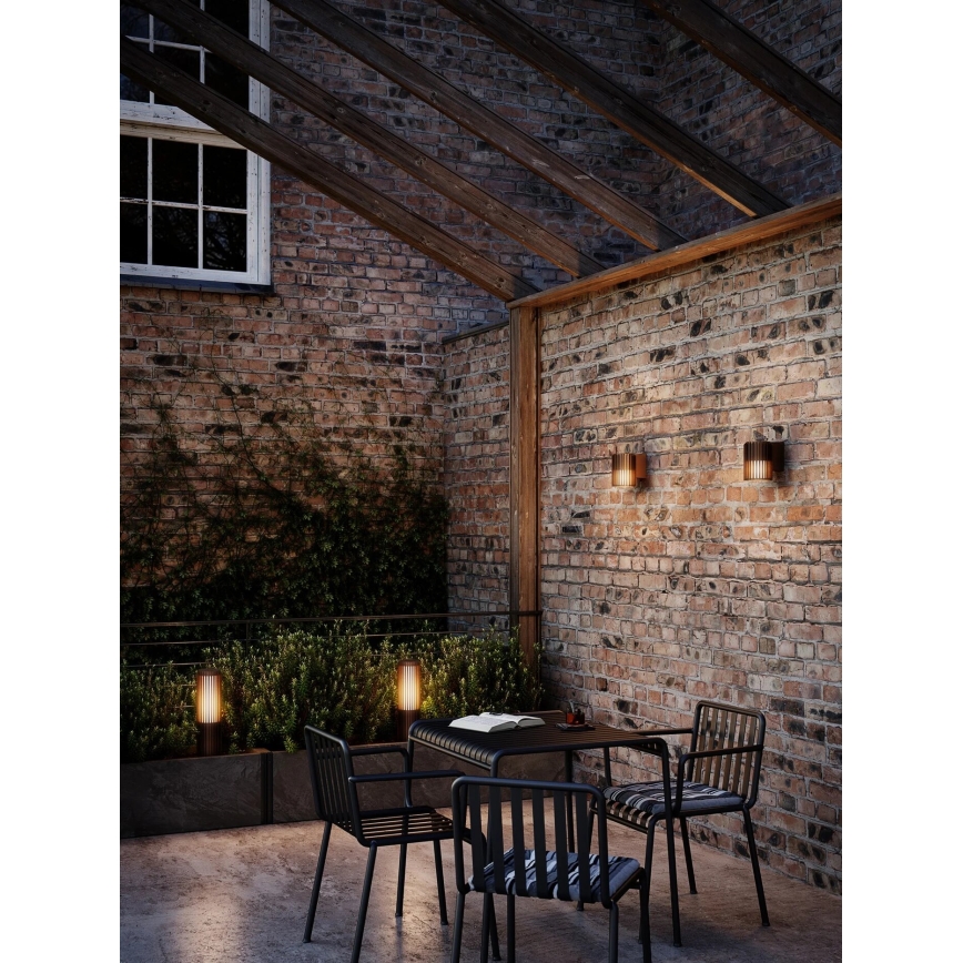 Nordlux - Venkovní lampa ALUDRA 1xE27/15W/230V IP44 hnědá 45,4 cm
