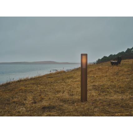 Nordlux - Venkovní lampa ALUDRA 1xE27/15W/230V IP44 hnědá 95,4 cm