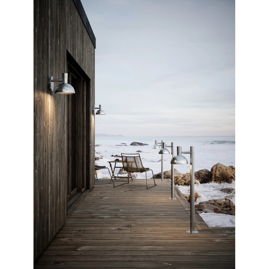 Nordlux - Venkovní lampa ARKI 1xE27/20W/230V IP54 100 cm stříbrná