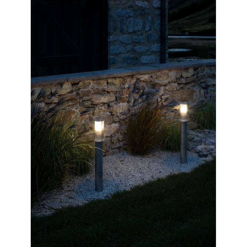Nordlux - Venkovní lampa LINTON 1xE27/15W/230V IP54 stříbrná