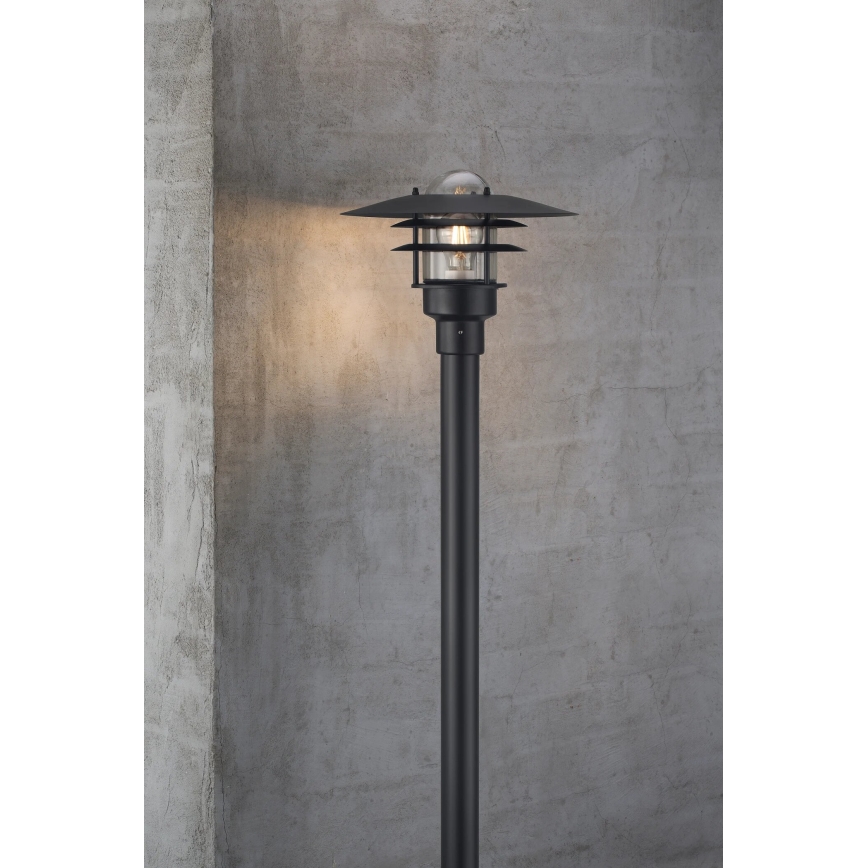 Nordlux - Venkovní lampa LONSTRUP 1xE27/60W/230V IP44 černá 116 cm