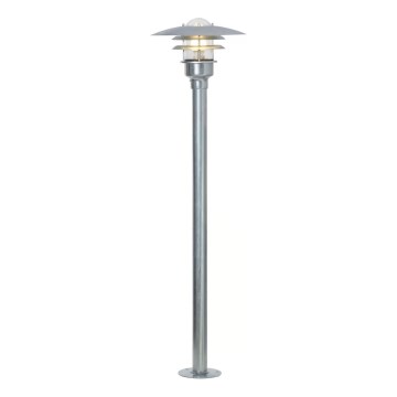 Nordlux - Venkovní lampa LONSTRUP 1xE27/60W/230V IP44 matný chrom 116 cm
