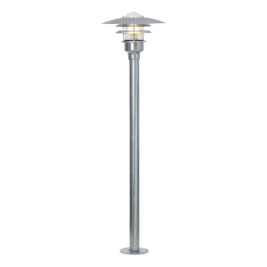 Nordlux - Venkovní lampa LONSTRUP 1xE27/60W/230V IP44 matný chrom 116 cm