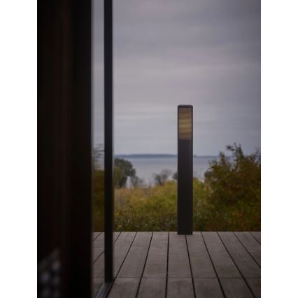 Nordlux - Venkovní lampa SIDARA 1xE27/15W/230V IP44 95 cm černá