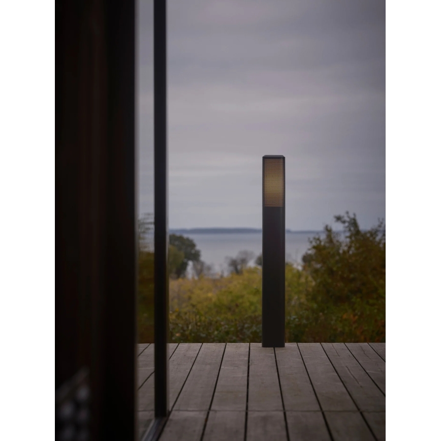 Nordlux - Venkovní lampa SIDARA 1xE27/15W/230V IP44 95 cm černá