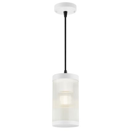 Nordlux - Venkovní lustr na lanku COUPAR 1xE27/25W/230V IP33 pr. 13 cm bílá