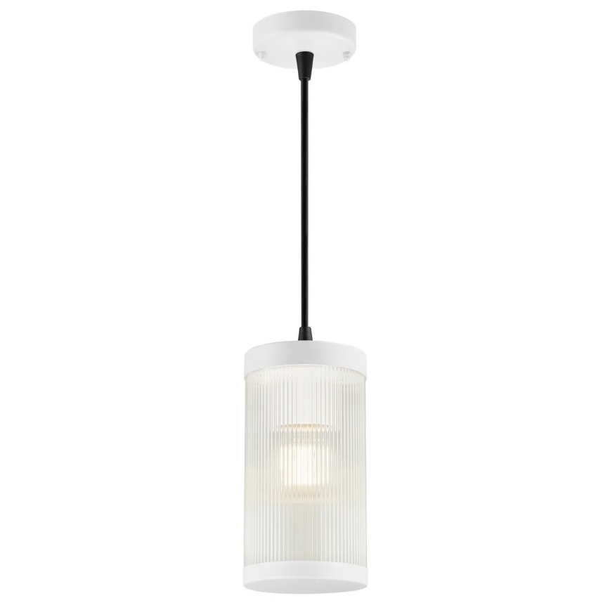 Nordlux - Venkovní lustr na lanku COUPAR 1xE27/25W/230V IP33 pr. 13 cm bílá