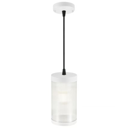 Nordlux - Venkovní lustr na lanku COUPAR 1xE27/25W/230V IP33 pr. 13 cm bílá