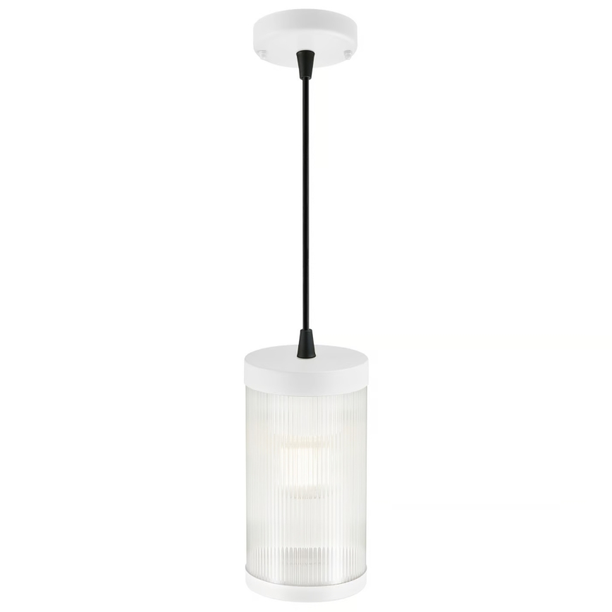 Nordlux - Venkovní lustr na lanku COUPAR 1xE27/25W/230V IP33 pr. 13 cm bílá