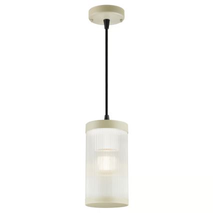 Nordlux - Venkovní lustr na lanku COUPAR 1xE27/25W/230V IP33 pr. 13 cm krémová