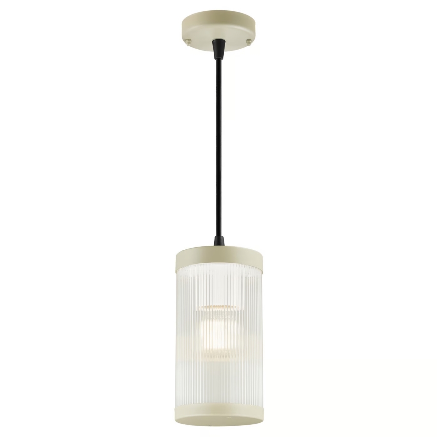 Nordlux - Venkovní lustr na lanku COUPAR 1xE27/25W/230V IP33 pr. 13 cm krémová