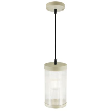 Nordlux - Venkovní lustr na lanku COUPAR 1xE27/25W/230V IP33 pr. 13 cm krémová