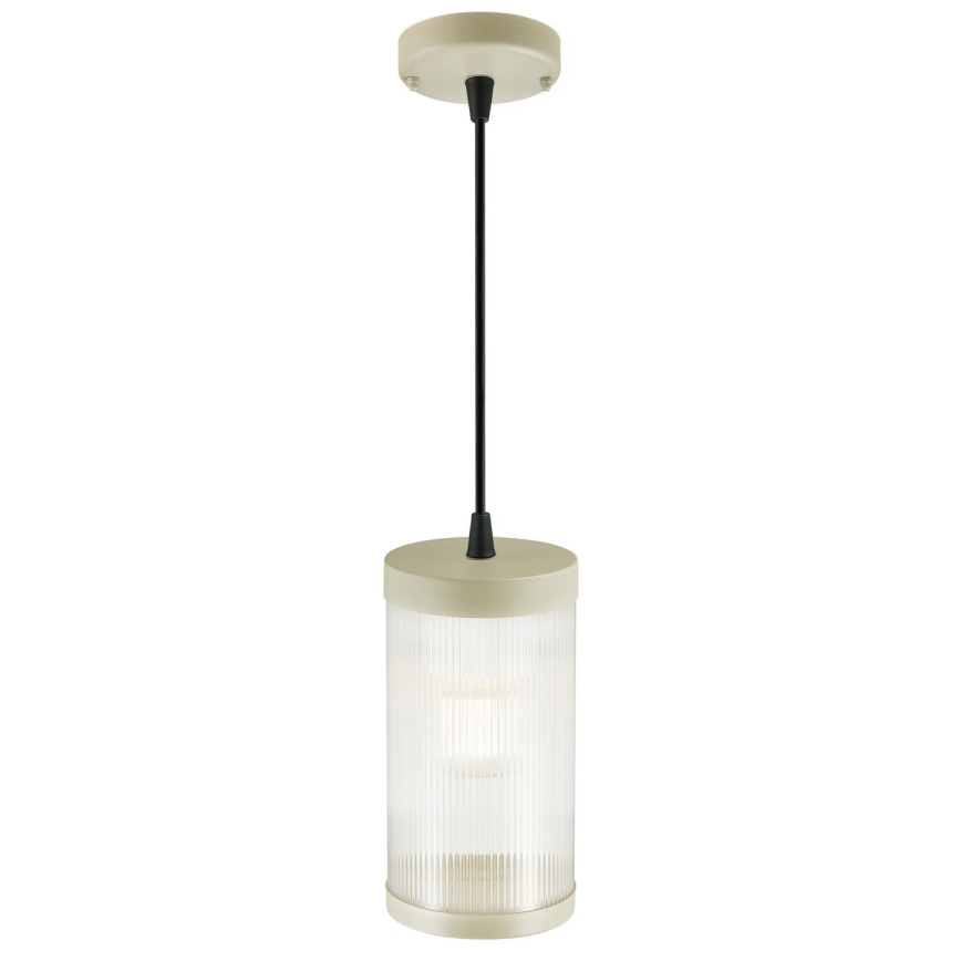 Nordlux - Venkovní lustr na lanku COUPAR 1xE27/25W/230V IP33 pr. 13 cm krémová