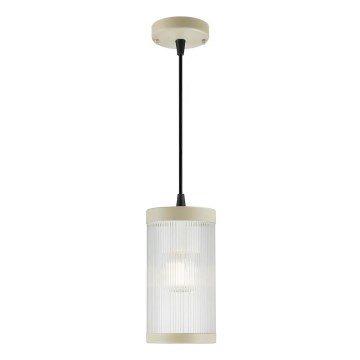 Nordlux - Venkovní lustr na lanku COUPAR 1xE27/25W/230V IP33 pr. 13 cm krémová