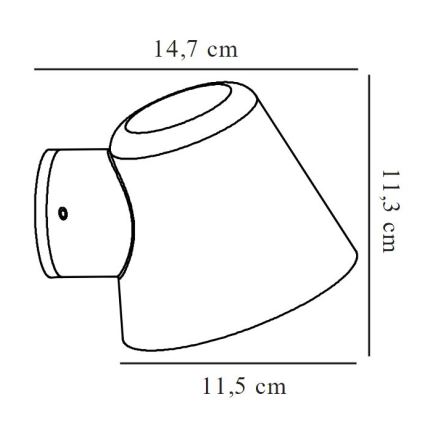 Nordlux - Venkovní nástěnné svítidlo ALERIA 1xGU10/35W/230V IP44