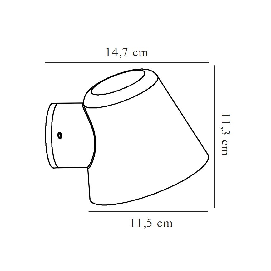 Nordlux - Venkovní nástěnné svítidlo ALERIA 1xGU10/35W/230V IP44