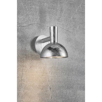 Nordlux - Venkovní nástěnné svítidlo ARKI 1xE27/20W/230V IP54 stříbrná
