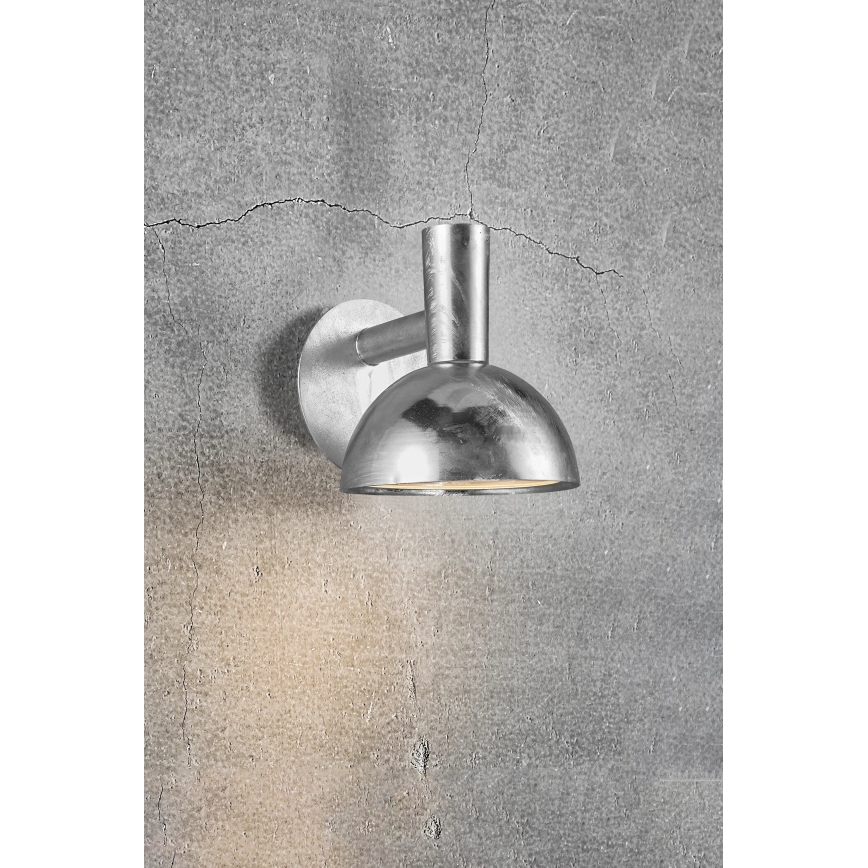 Nordlux - Venkovní nástěnné svítidlo ARKI 1xE27/20W/230V IP54 stříbrná