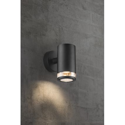 Nordlux - Venkovní nástěnné svítidlo BIRK 1xGU10/28W/230V IP44 černá