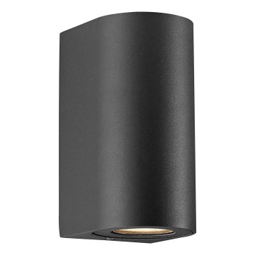 Nordlux - Venkovní nástěnné svítidlo CANTO 2xGU10/28W/230V IP44 černá