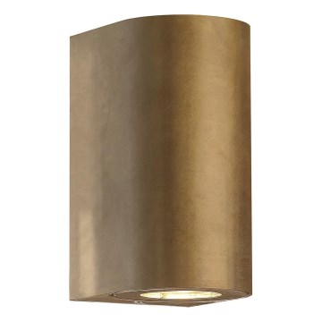 Nordlux - Venkovní nástěnné svítidlo CANTO 2xGU10/28W/230V IP44 mosaz