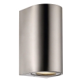 Nordlux - Venkovní nástěnné svítidlo CANTO 2xGU10/28W/230V IP44 nerez