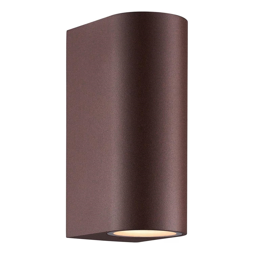 Nordlux - Venkovní nástěnné svítidlo DION 2xGU10/25W/230V IP44 rezavá