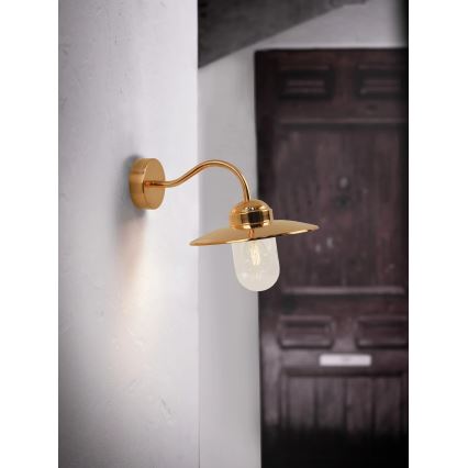 Nordlux - Venkovní nástěnné svítidlo LUXEMBOURG 1xE27/60W/230V IP54 měděná
