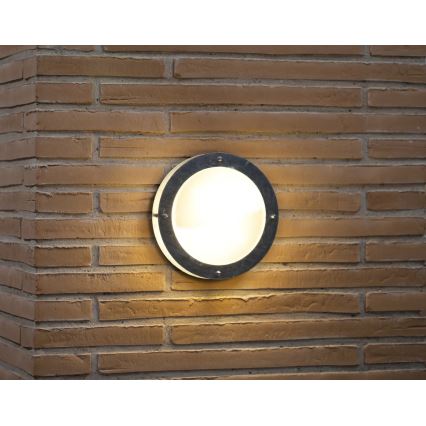 Nordlux - Venkovní nástěnné svítidlo MALTA 1xE27/60W/230V stříbrná
