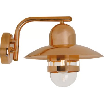Nordlux - Venkovní nástěnné svítidlo NIBE 1xE27/60W/230V IP54 měděná