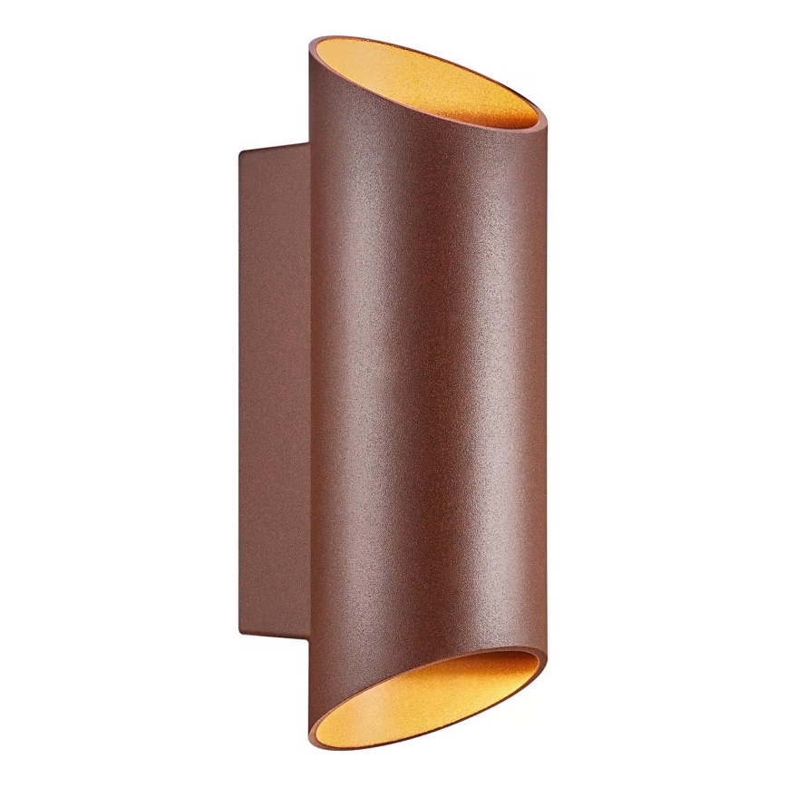 Nordlux - Venkovní nástěnné svítidlo NICO 2xGU10/35W/230V IP54 hnědá