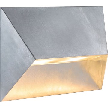 Nordlux - Venkovní nástěnné svítidlo PONTIO 2xGU10/25W/230V IP54 stříbrná