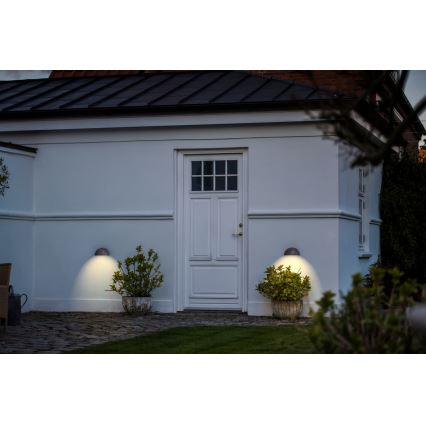 Nordlux - Venkovní nástěnné svítidlo SCORPIUS 1xE27/60W/230V IP33 stříbrná